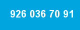 926 036 70 91 926 036 70 91